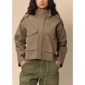 $220 New Edwin Lennox Cargo Jacket - Surplus Green - XS